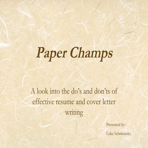 Paper Champs