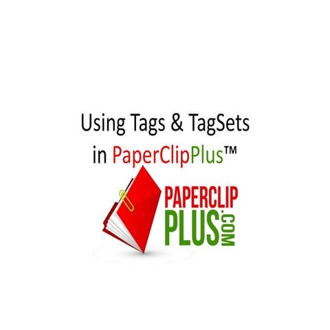 PaperClipPlus TagSets