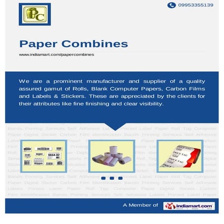 Paper Combines, Maharashtra, Printed Label | PDF