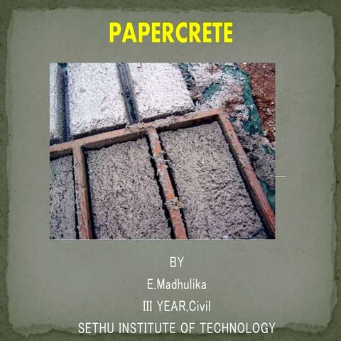 Papercrete