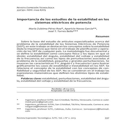Estabilidad sep | PDF