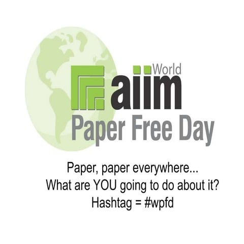 World Paper Free Day -- Oct 27
