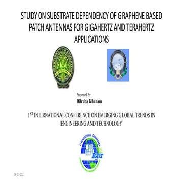Study on Substrate Dependency of Graphene-Based Patch Antennas for Gigahertz ...