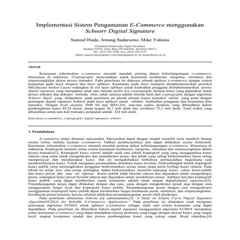 Implementasi Sistem Pengamanan E-Commerce - Samsul Huda, Amang Sudarsono, Mik...