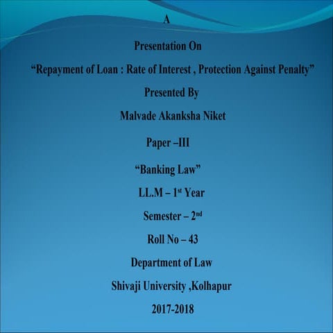 Paper iii banking law