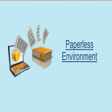 Paperless Enviroment, Impact and how we can become paper free