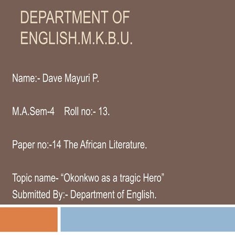 Paper no 14 african literature