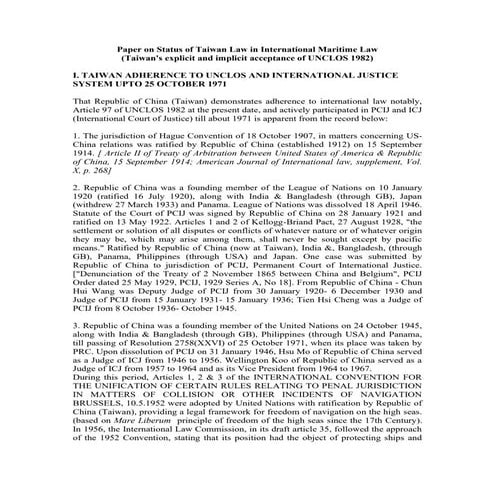 Paper on status of taiwan law in international maritime law 08.07.2009 fresh upload 21.02.2020 with a i