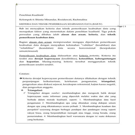 Paper peserta diskusi