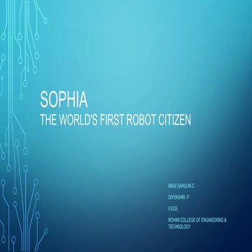 sophia robot | PPT