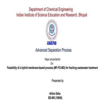 PAPER PRESENTATION _ADVANCED SEPARATION PROCESS_ARTINA_19056.pptx