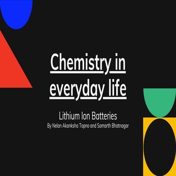 Development of lithium ion battery | PPTX