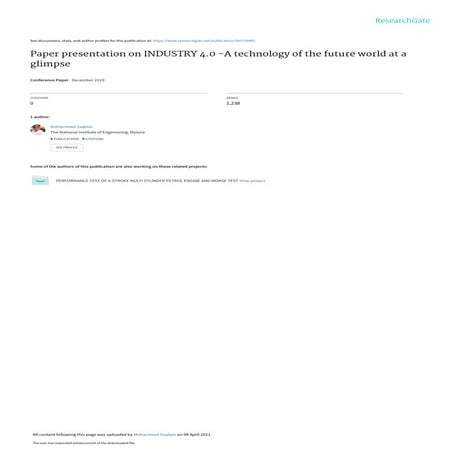 Paperpresentationon i4.0