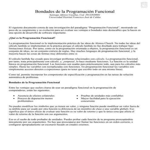 Paper programacion funcional  bondades