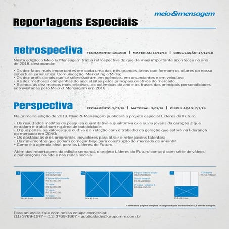 Reportagens Retrospectiva e Perspectiva