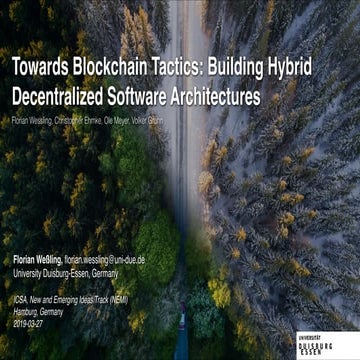 Towards Blockchain Tactics: Building Hybrid Decentralized Software Architectu...