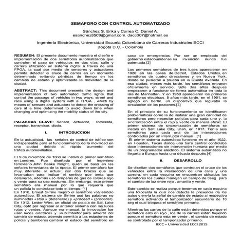 Semaforo con control automatizado