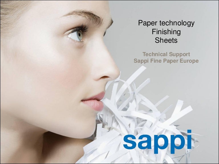 Paper Technology Finishing Sheets