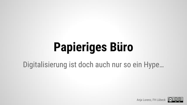Papieriges Büro