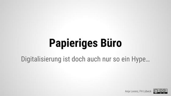 Papieriges Büro