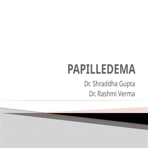 papilledema disease and treatment etiology