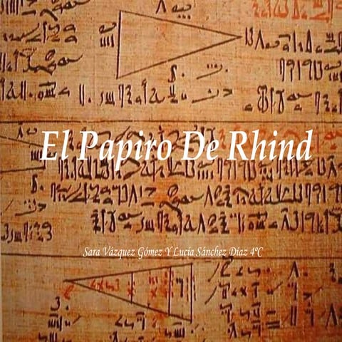 Papiro de Rhind | PPS