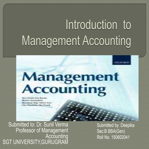 Management accounting