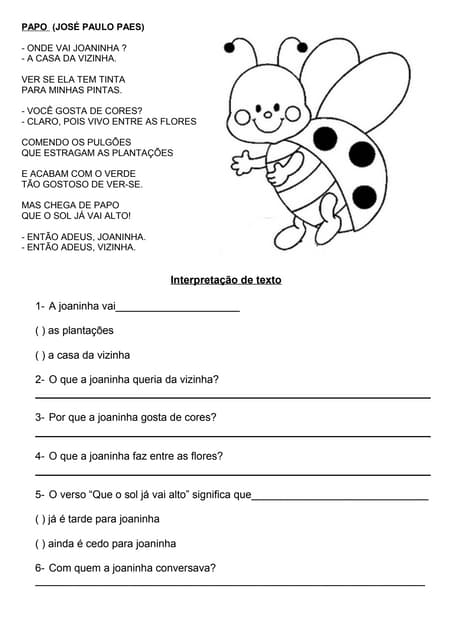 Leitura e interpretação de texto pa...