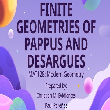 Pappus and Desargues History of Finite Geometries.pptx