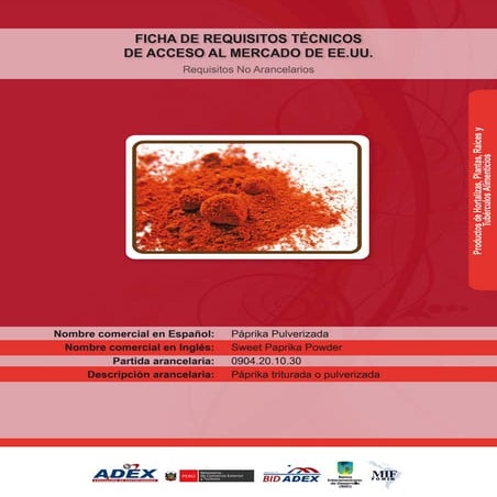 BID - Paprika pulverizada | PDF