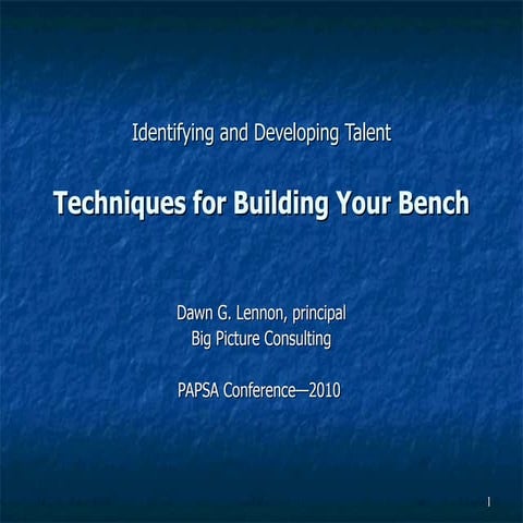 Bench Strength | PPT
