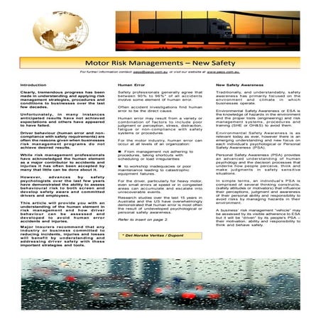 PaQS Risk Management