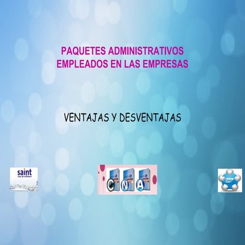 Paquetes administrativos
