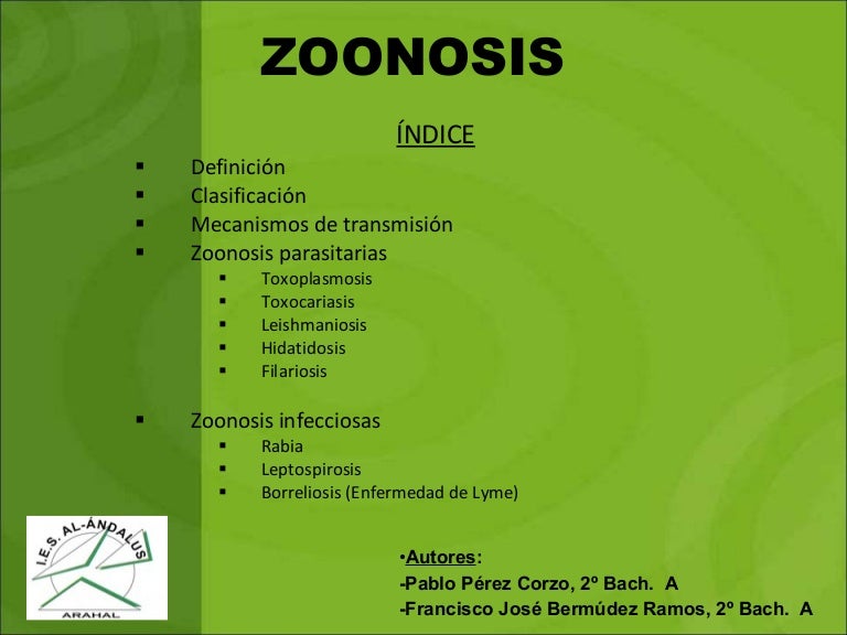 ejemplos de enfermedades zoonoticas