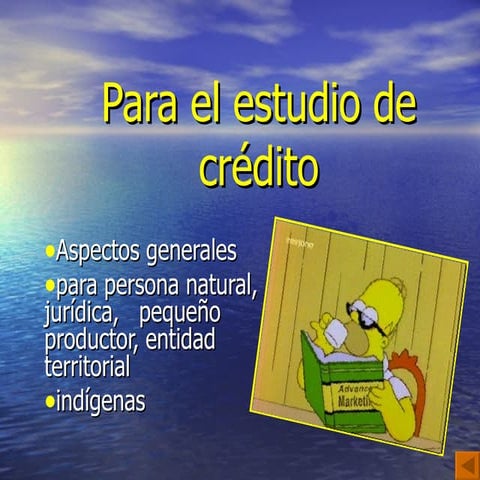 ESTUDIO DE CREDITO