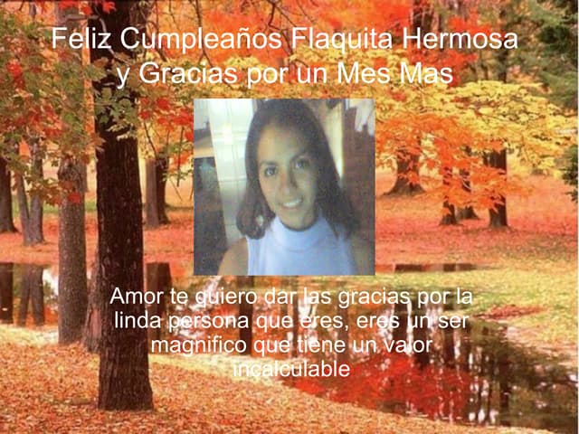 Para mi Flaca Hermosa que "CUMPLE A...