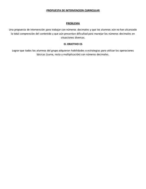 INTERVENCIÓN DIDACTICA