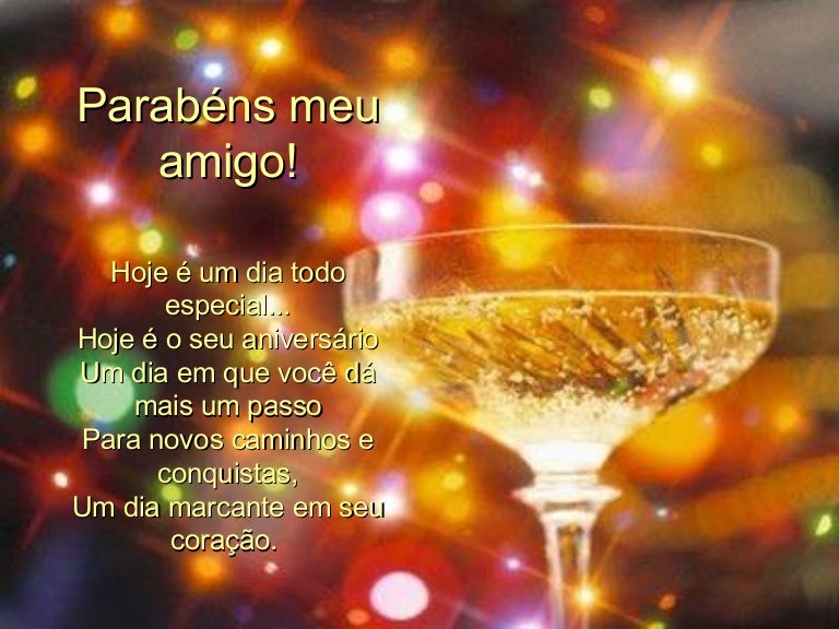 Parabens meu amigo