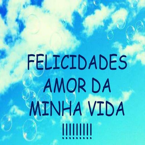 Parabéns amor!
