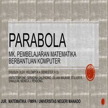 Parabola Presentation