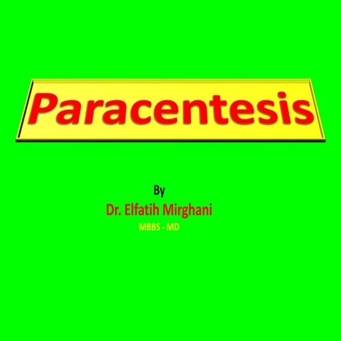 Paracentesis