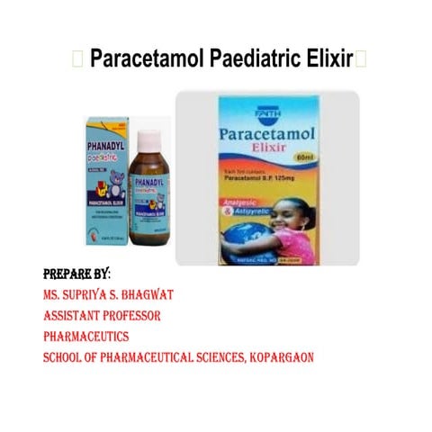 Paracetamol Pediatric Elixir dosage form