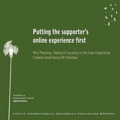 Putting the Customer's User Experience First Online