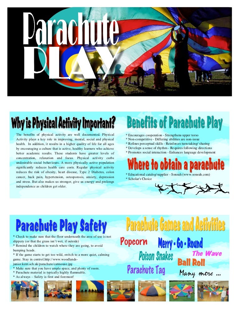 Parachute play pamplet