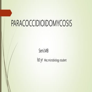 Paracoccidioidomycosis | PPT
