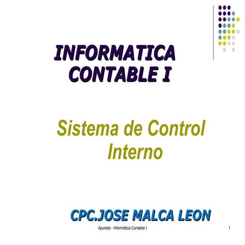 Informática Contable I