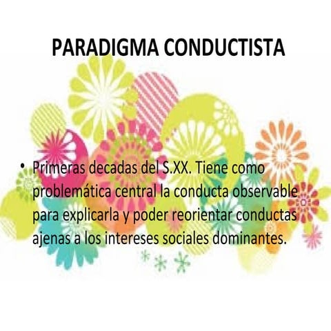 Paradigma conductista 2