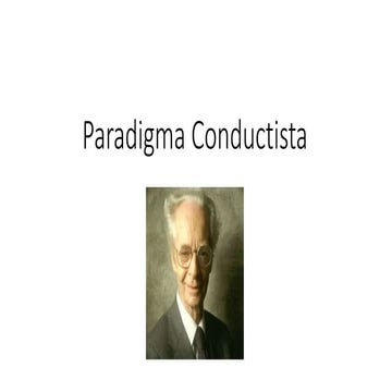 Paradigma conductista 