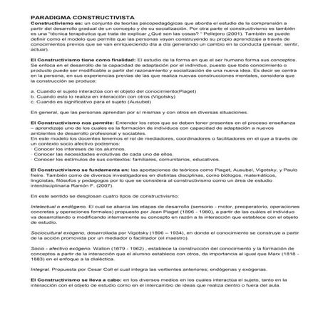 Paradigma constructivista