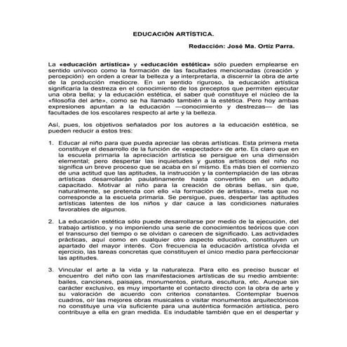 Paradigma de la educación artística.
